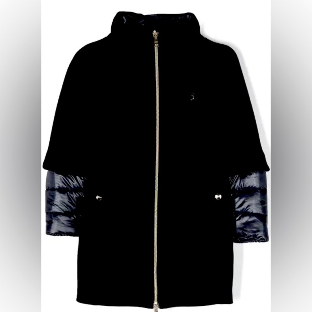 Herno Kids- luxury wool layered puffer navy- 8-10yrs